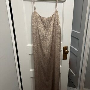 Mango Spaghetti Silk Dress